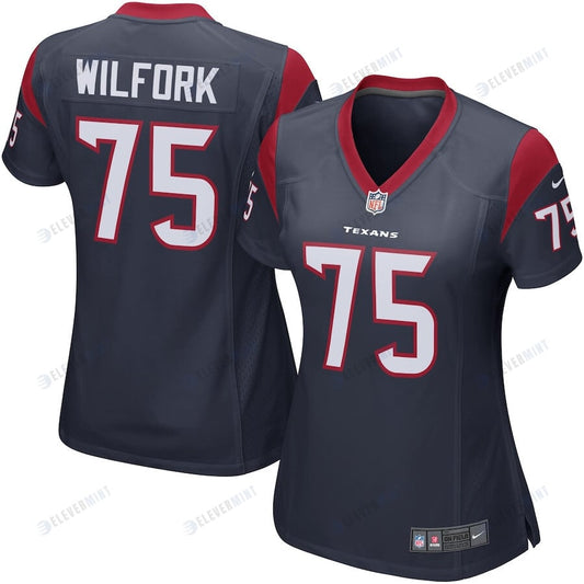 Vince Wilfork 75 Houston Texans Women's Game Jersey - Navy