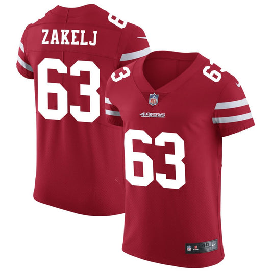 Nick Zakelj San Francisco 49ers Nike Vapor Untouchable Elite Jersey - Scarlet