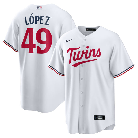 Pablo L??pez Minnesota Twins Nike Home  Replica Player Jersey - White