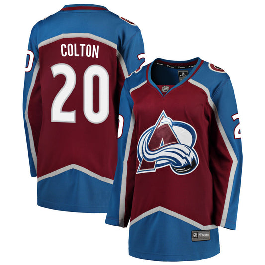 Ross Colton Colorado Avalanche Fanatics Branded Women's Home Breakaway Jersey - Maroon