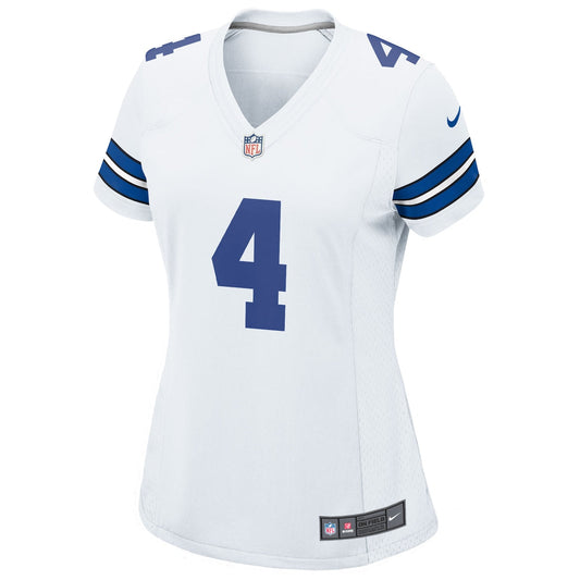 Women's Dak Prescott Nike Dallas Cowboys Game Jersey - White