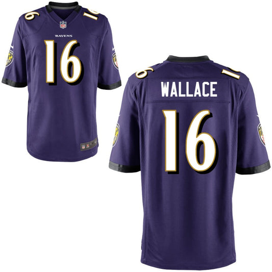 Tylan Wallace Baltimore Ravens Nike Youth Game Jersey - Purple