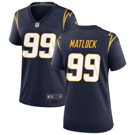 Scott Matlock Los Angeles Chargers Nike Women's Alternate Game Jersey - Navy