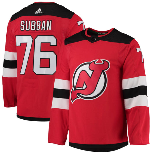 P.K. Subban New Jersey Devils adidas Home Primegreen Authentic Pro Player Jersey - Red