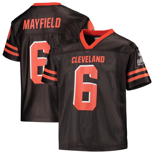 Youth Baker Mayfield Brown Cleveland Browns Replica Jersey