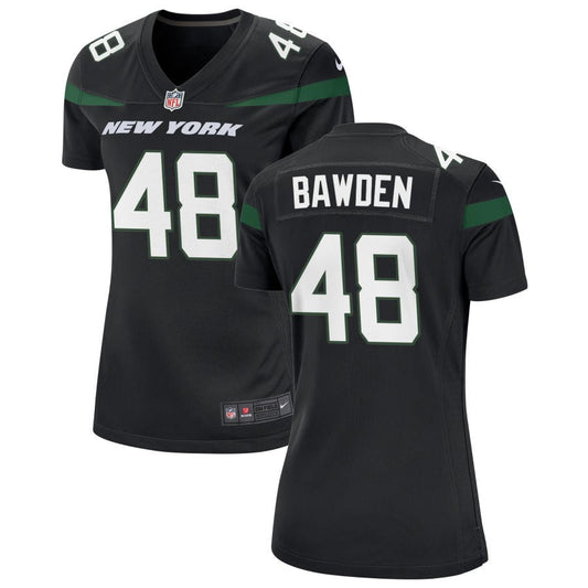 Nick Bawden New York Jets Nike Women's Alternate Game Jersey - Stealth Black