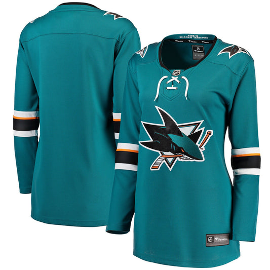 San Jose Sharks Fanatics Branded Women's Breakaway Away Jersey - Teal