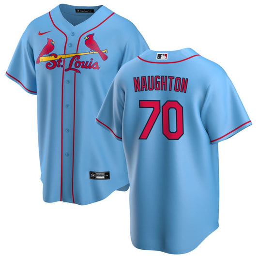 Packy Naughton St. Louis Cardinals Nike Alternate Replica Jersey - Light Blue