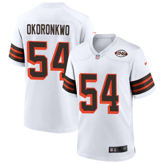 Ogbonnia Okoronkwo Cleveland Browns Nike 1946 Collection Alternate Jersey - White