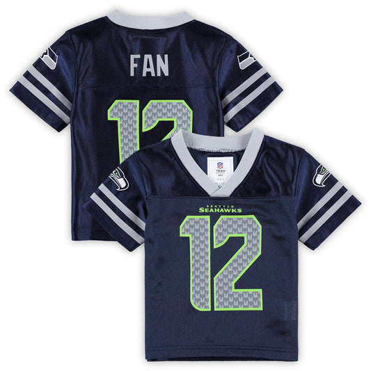 Toddler College Navy Seattle Seahawks Team Player Jersey