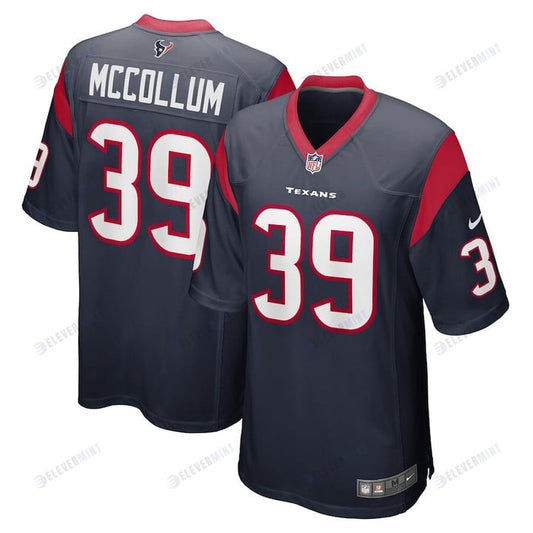 Tristin McCollum Houston Texans Game Player Jersey - Navy