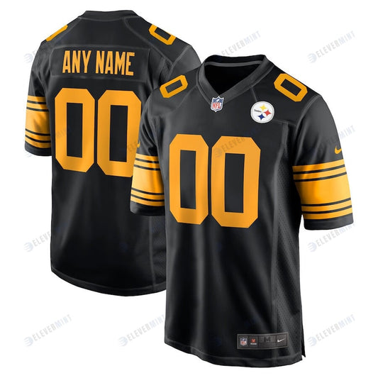 Pittsburgh Steelers Men Alternate Custom Game Jersey - Black