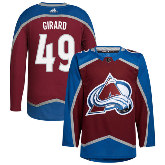 Samuel Girard Colorado Avalanche adidas Home Primegreen Authentic Pro Jersey - Burgundy