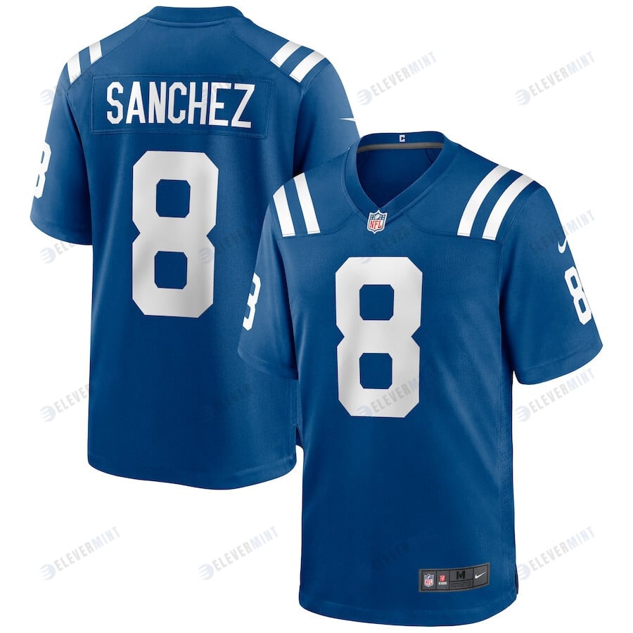 Rigoberto Sanchez 8 Indianapolis Colts Men Game Jersey - Royal