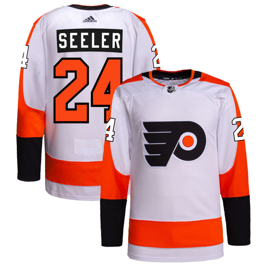 Nick Seeler Philadelphia Flyers adidas Away Authentic Pro Jersey - White