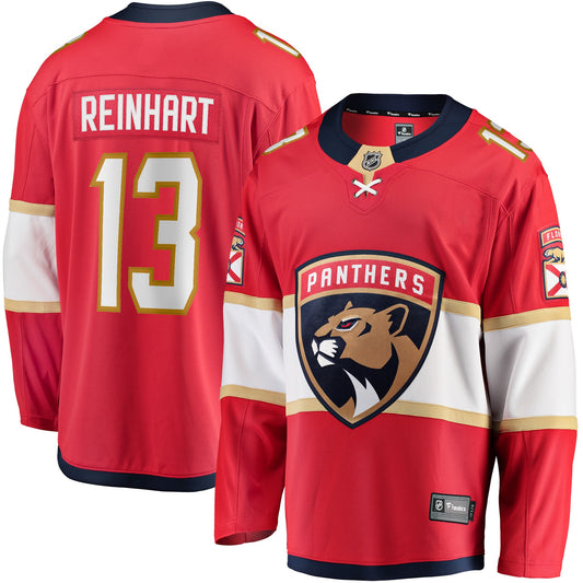 Sam Reinhart Florida Panthers Fanatics Branded Breakaway Player Jersey - Red