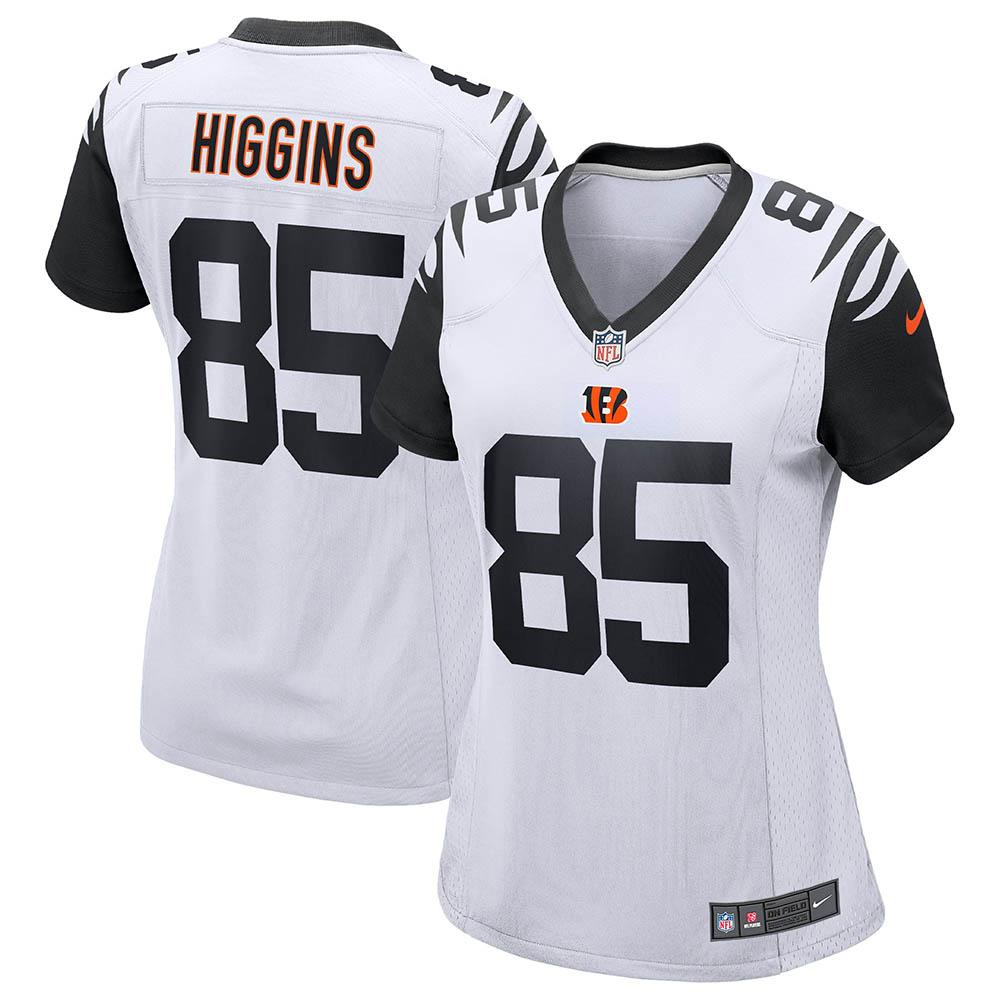 Women's Cincinnati Bengals Tee Higgins Alternate Game Jersey White