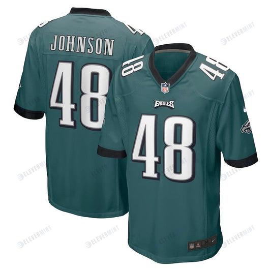 Patrick Johnson 48 Philadelphia Eagles Game Player Jersey - Midnight Green