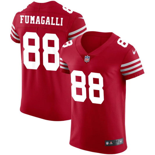 Troy Fumagalli San Francisco 49ers Nike Vapor Elite Jersey - Scarlet