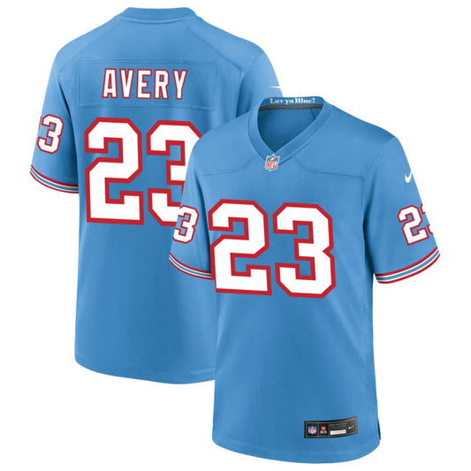 Tre Avery Tennessee Titans Nike Oilers Throwback Game Jersey - Light Blue