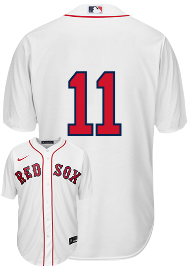 Raphael Devers No Name Jersey - Boston Red Sox Replica Number Only Adult Home Jersey