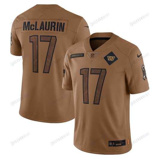 Terry McLaurin 17 Washington Commanders 2023 Salute To Service Men Limited Jersey - Brown