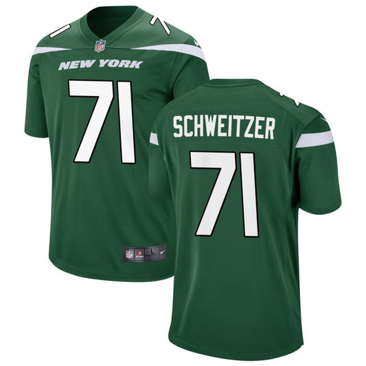 Wes Schweitzer New York Jets Nike Game Jersey - Gotham Green